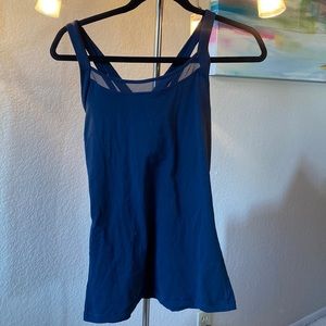 Lululemon cross back navy tank